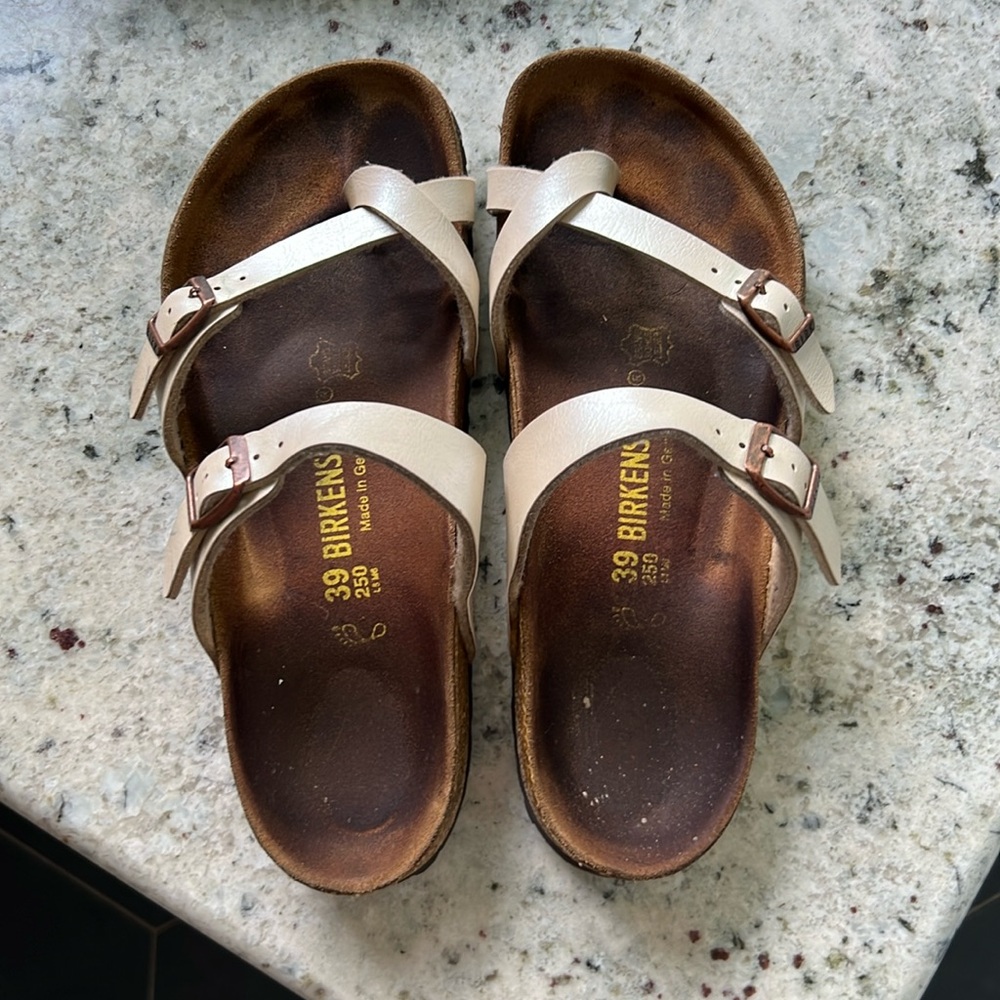 Birkenstock Mayari graceful pearl white size 39